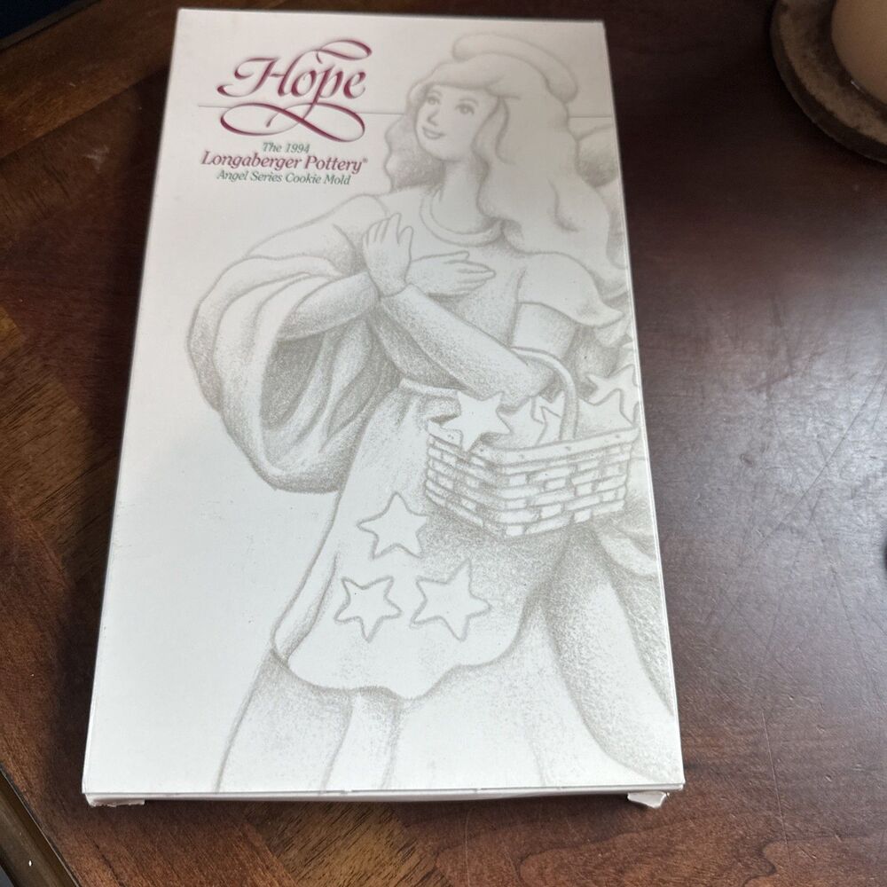 Longaberger Pottery - HOPE - Angel Series Cookie Mold NEW!! 1994